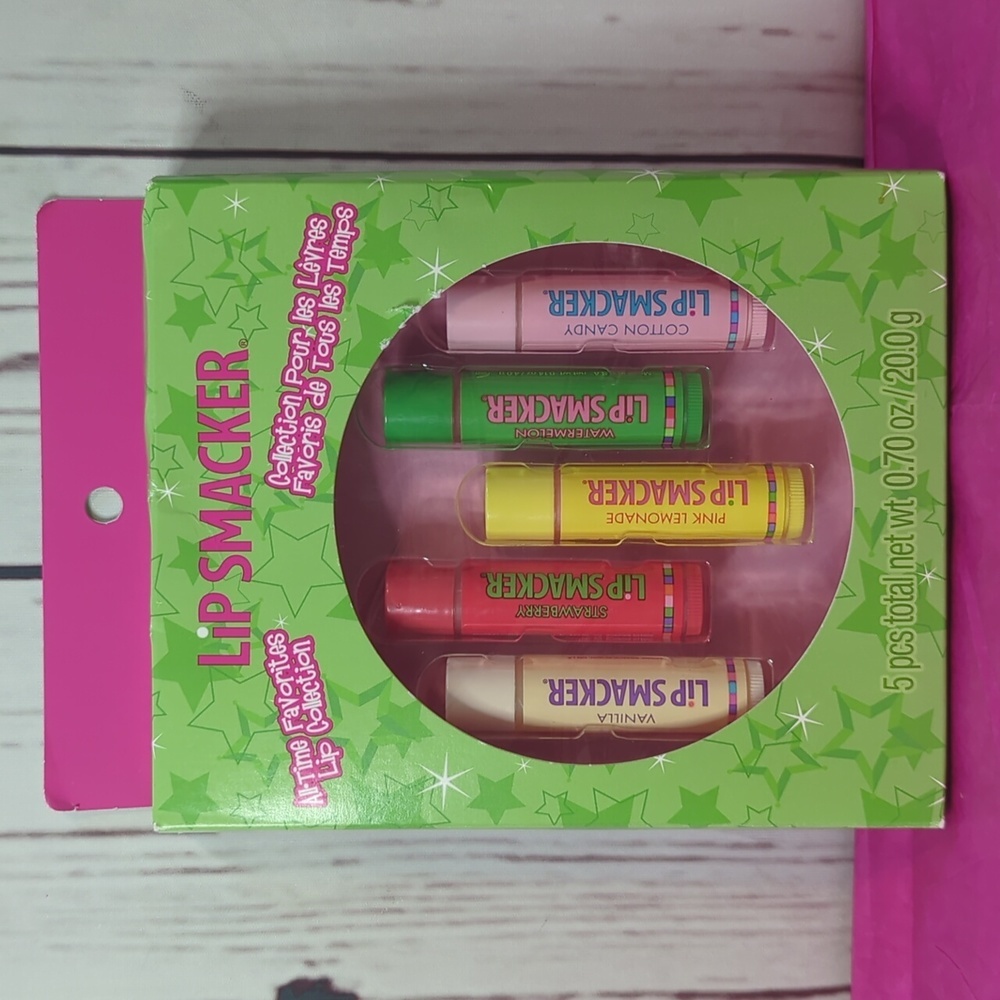 RARE BONNE BELL Lip Smacker All Time Favorites Lip Collection of 5 Lip Gloss NEW